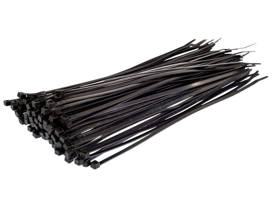 Zip Ties 11" Medium (Pack of 100) - Black