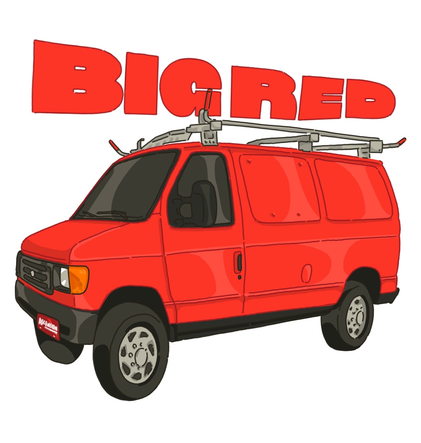 "Big Red" Sticker