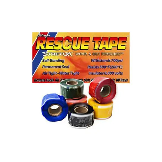 Rescue Tape 1" Self Fusing Silicone Waterproof Tape (Multiple Colors)